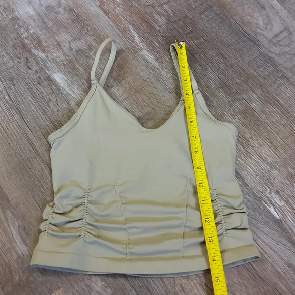 FREE PEOPLE Good Karma Ruched Crop Tank NWOT - XS/S - Picture 11 of 11
